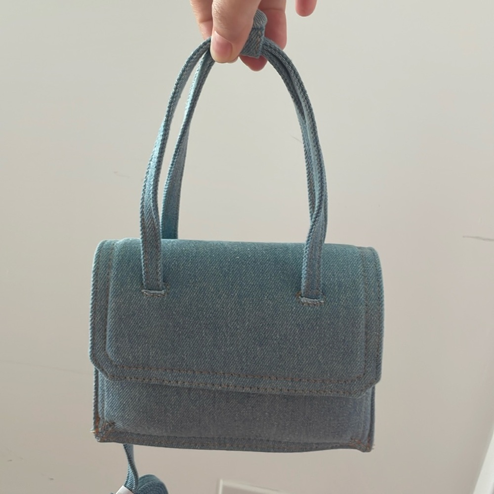 DENIM mini city bag ZARA